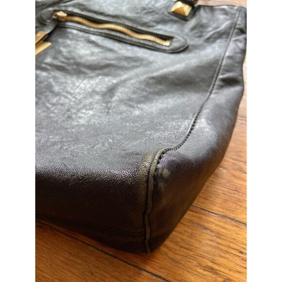 MICHAEL by Michael Kors Large Black Leather Shoulder Bag - Picture 9 of 16